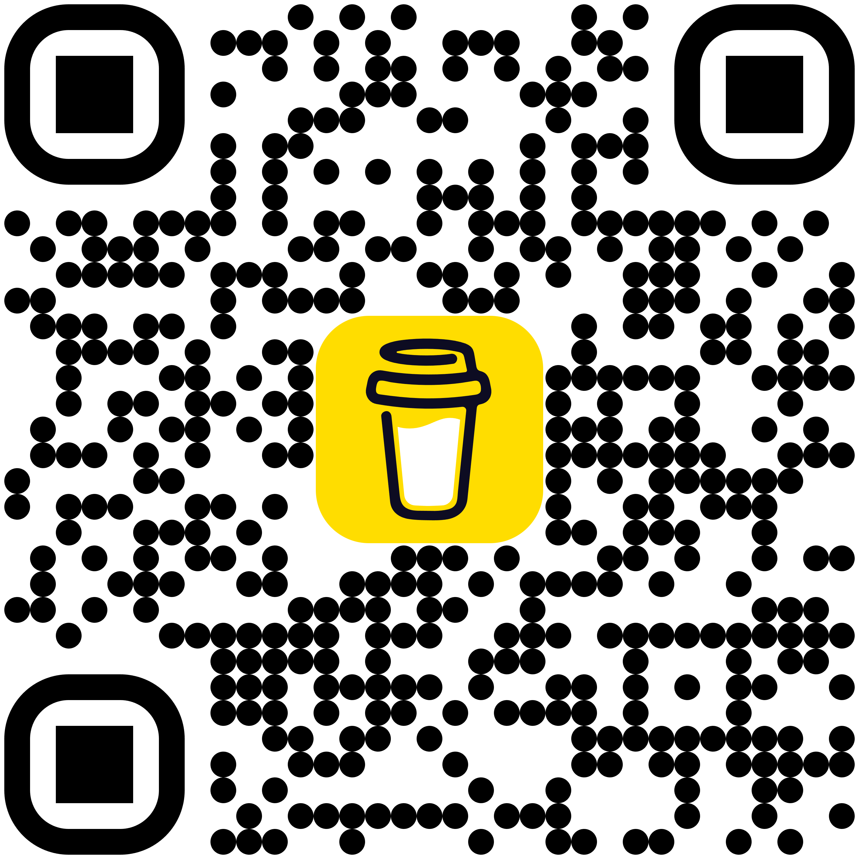 QR-kod för att stödja utvecklaren